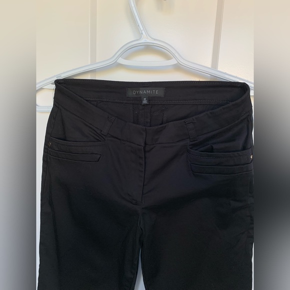 Dynamite Black Ankle-Length Slim Pants - Picture 1 of 7